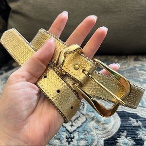Elite Fresno California New Vintage Gold Belt